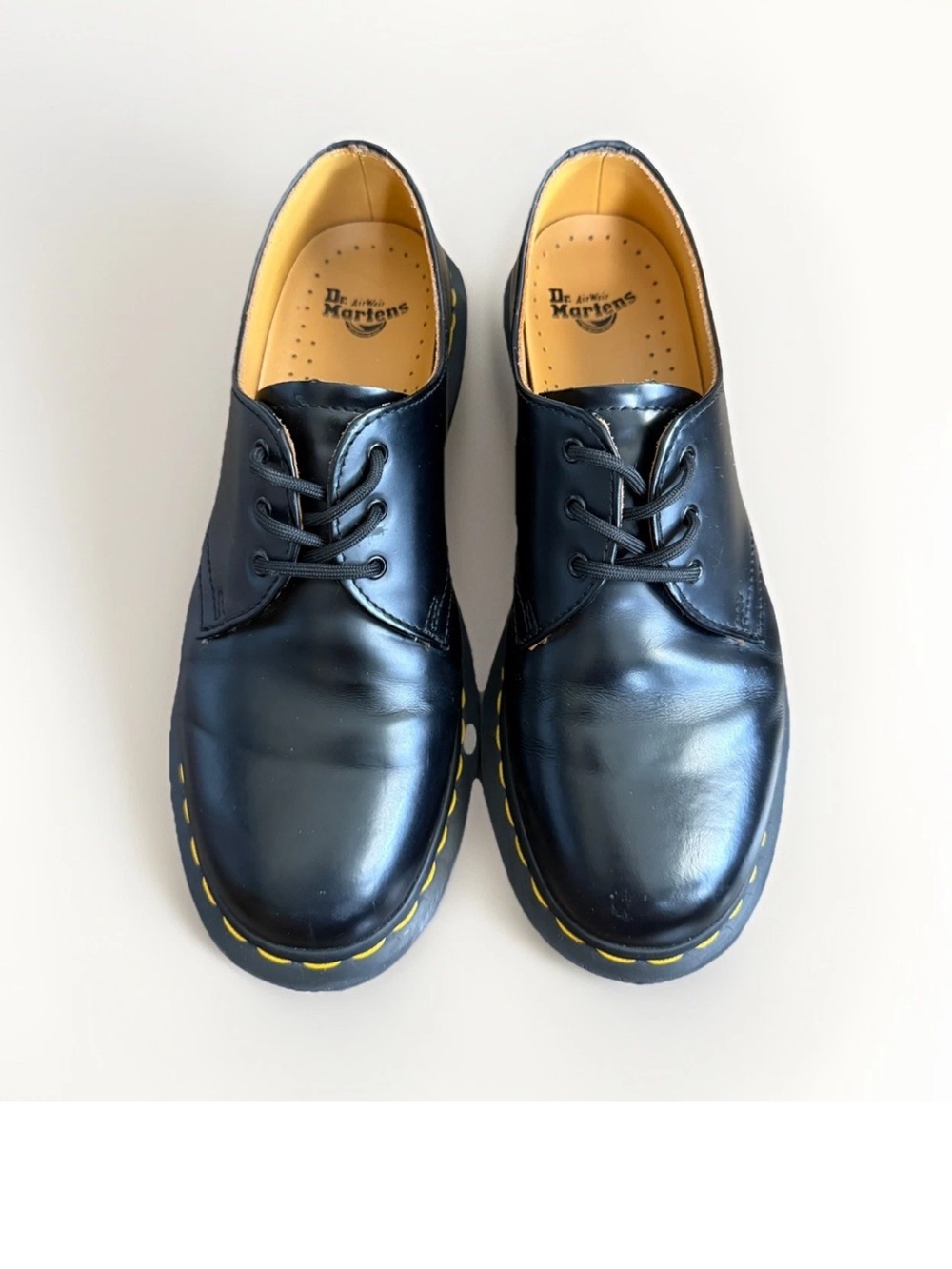 Dr. Martens 11837 Women’s 3-Eye Oxford Black Leather Lace-Up Shoes US Size 9